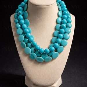 Elegant Turquoise Beaded Necklace